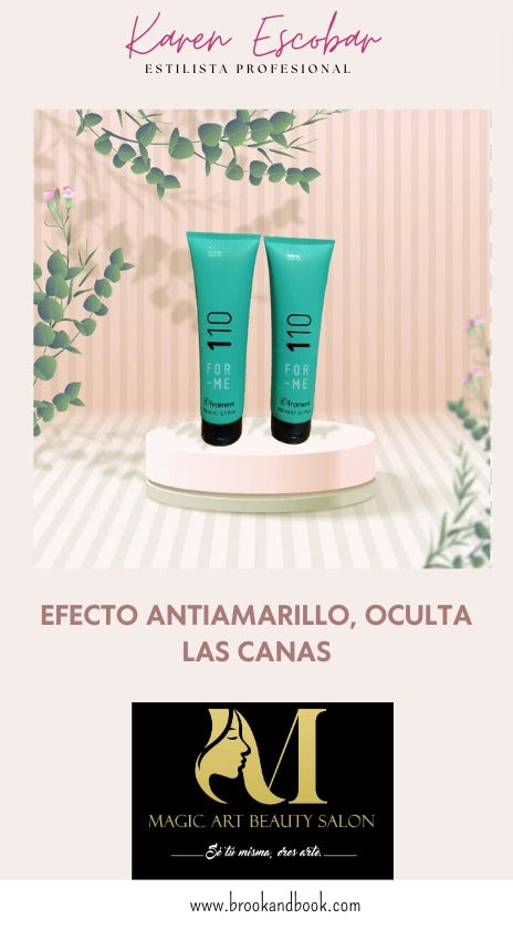 Efecto antiamarillo, oculta las canas